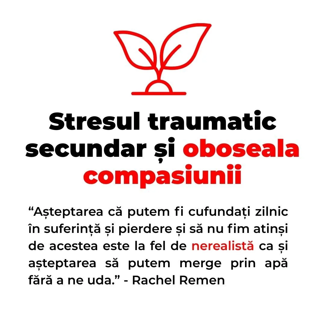 curs online Stresul traumatic secundar și oboseala compasiunii
